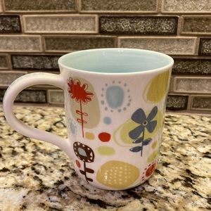Starbucks 2009 Handpainted Floral Mug